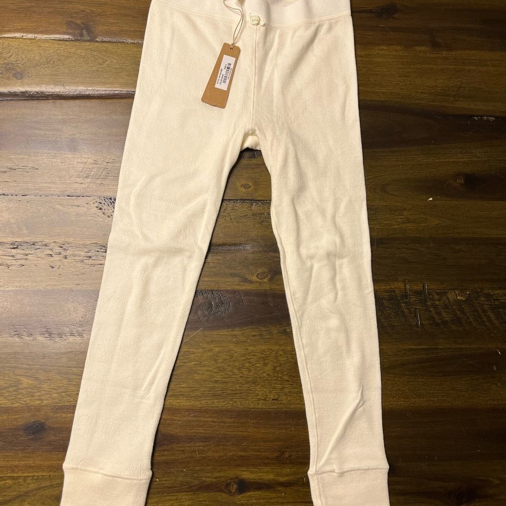Skims by Kim Kardashian White Skinny Lounge Style Leggings, NWT